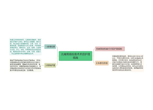 无痛胃镜检查术术后护理措施