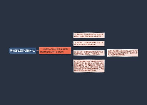 烤瓷牙的副作用有什么