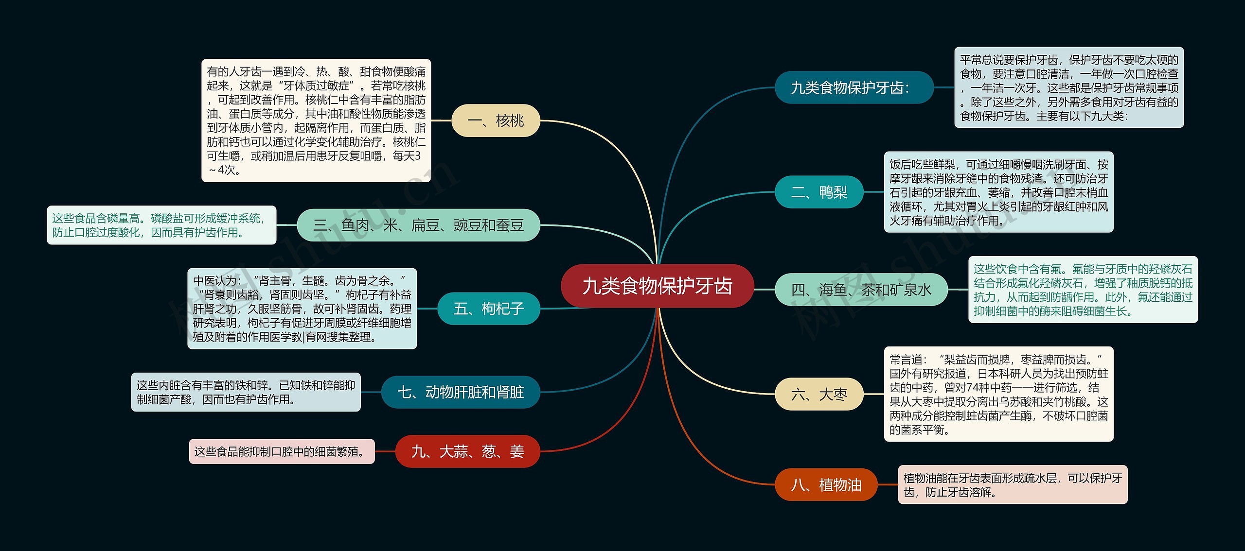 九类食物保护牙齿