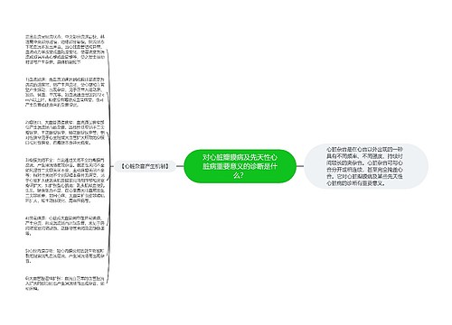 对心脏瓣膜病及先天性心脏病重要意义的诊断是什么？