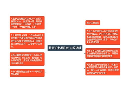 拔牙的七项注意-口腔外科