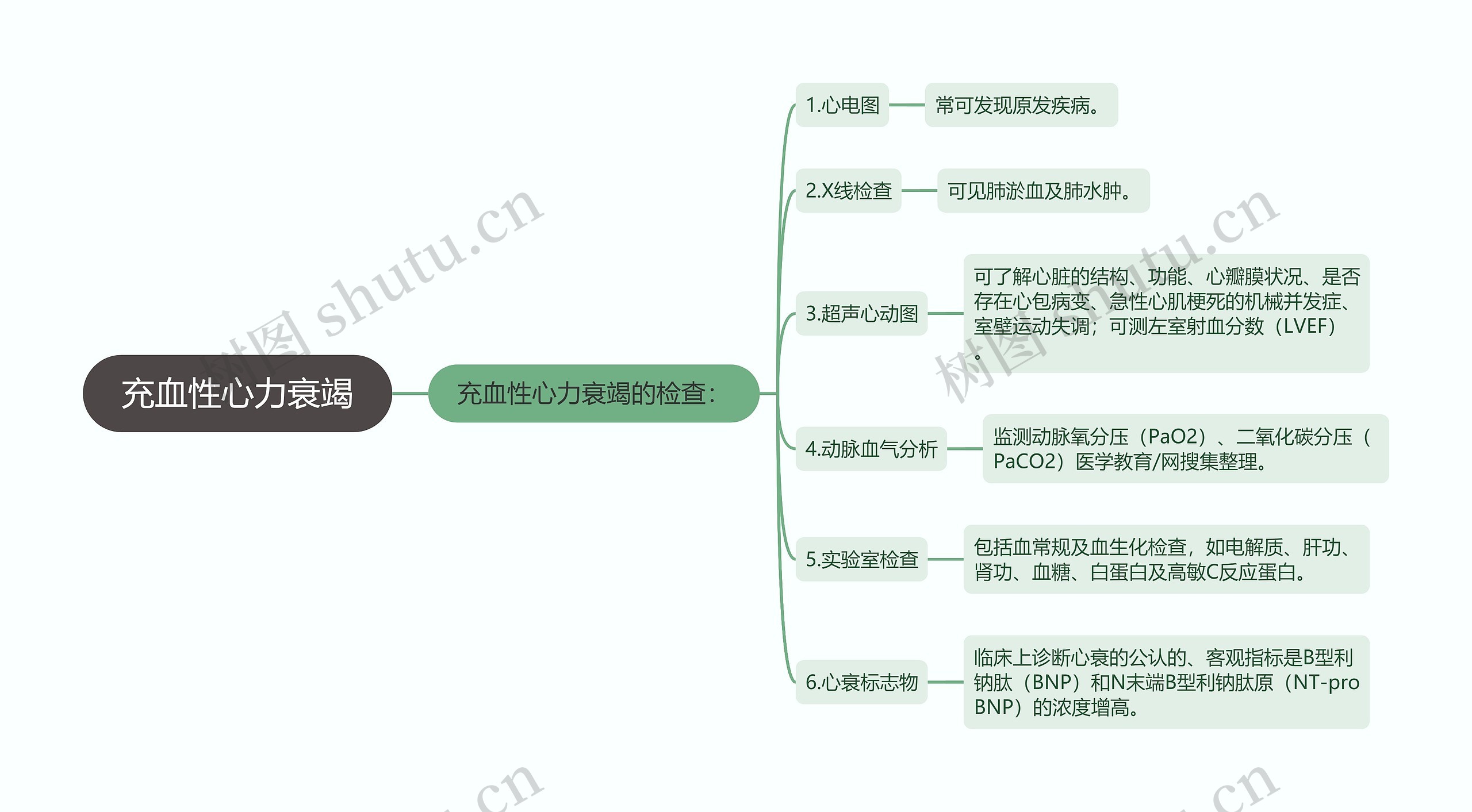 充血性心力衰竭思维导图