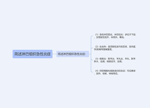 简述淋巴组织急性炎症