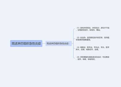 简述淋巴组织急性炎症