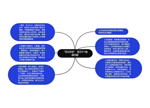 “牙齿异变” 预示5个健康问题