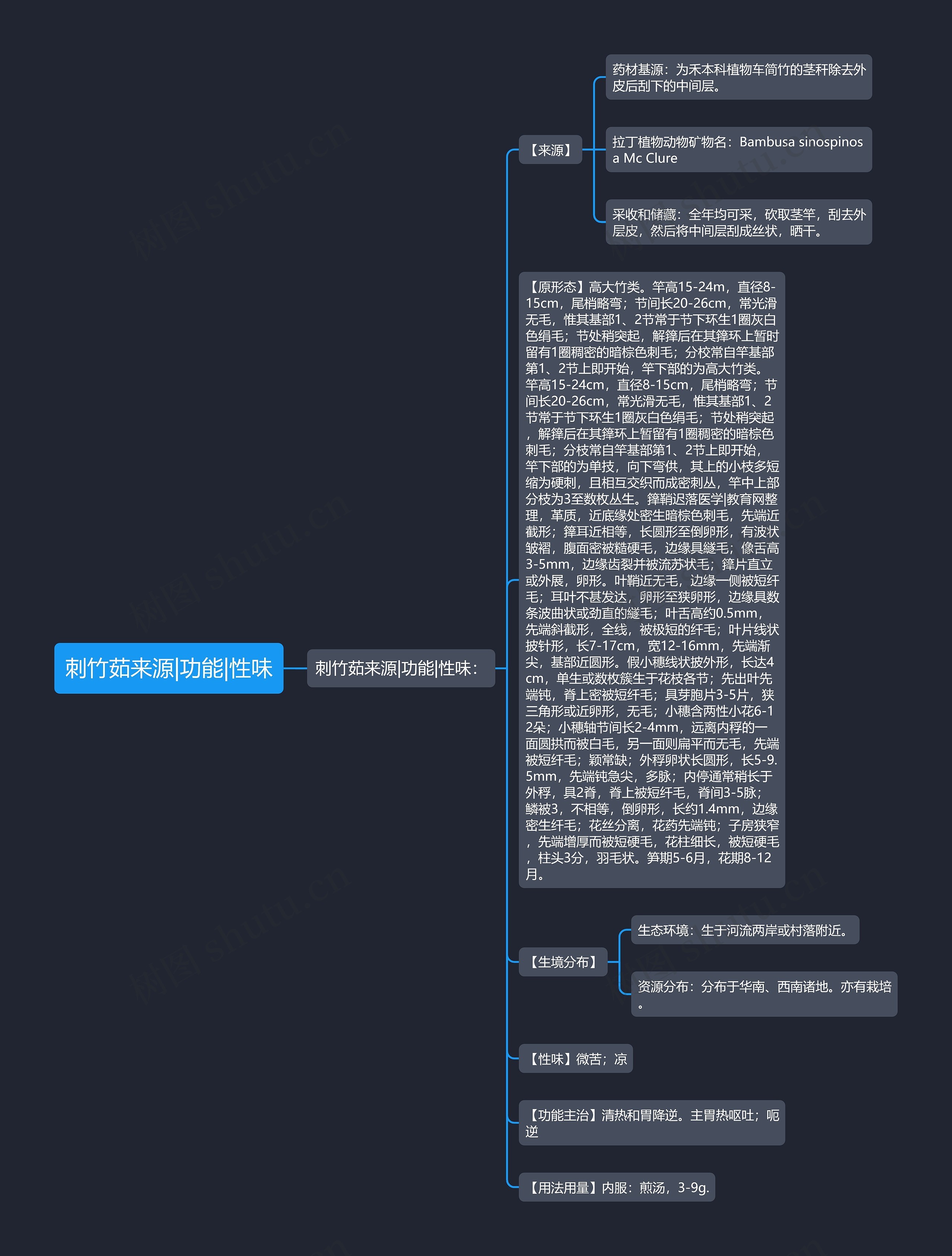 刺竹茹来源|功能|性味 刺竹茹来源|功能|性味