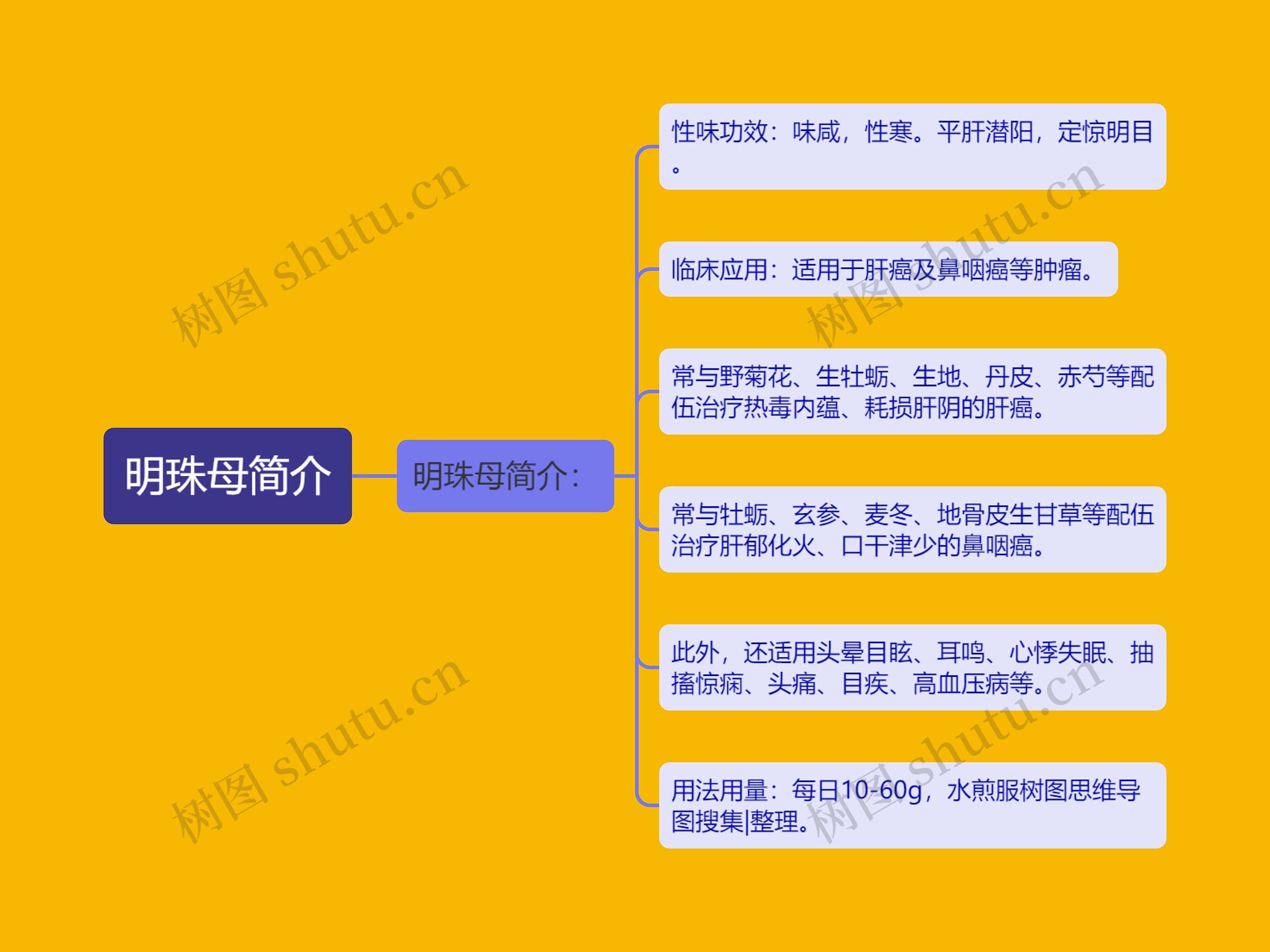 明珠母简介思维导图