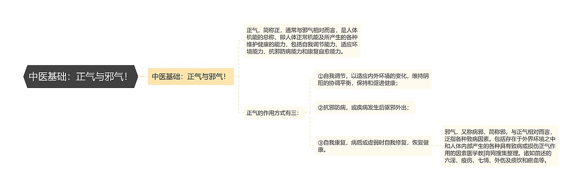 中医基础:正气与邪气!思维导图_编号p6775265-TreeMind树图