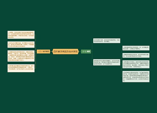 四环素牙病因及临床表现