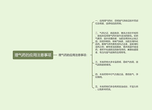 理气药的应用注意事项