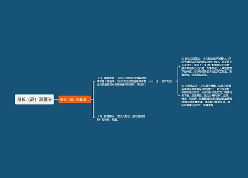 身长（高）测量法