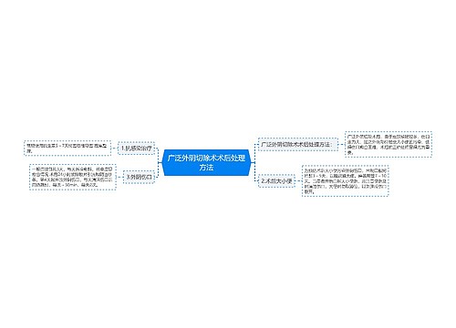 广泛外阴切除术术后处理方法