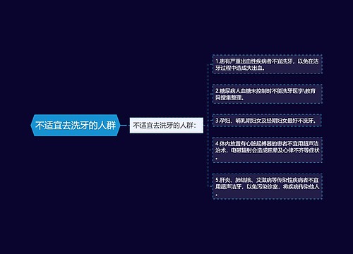 不适宜去洗牙的人群