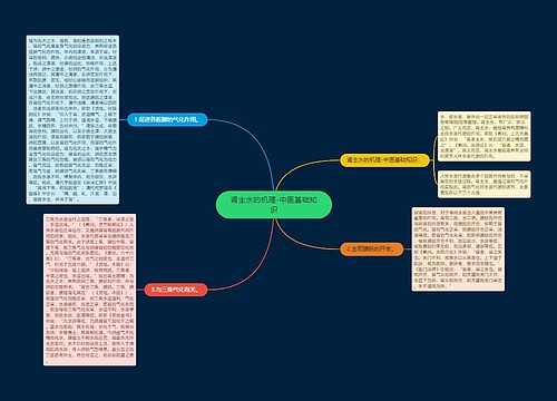 肾主水的机理-中医基础知识