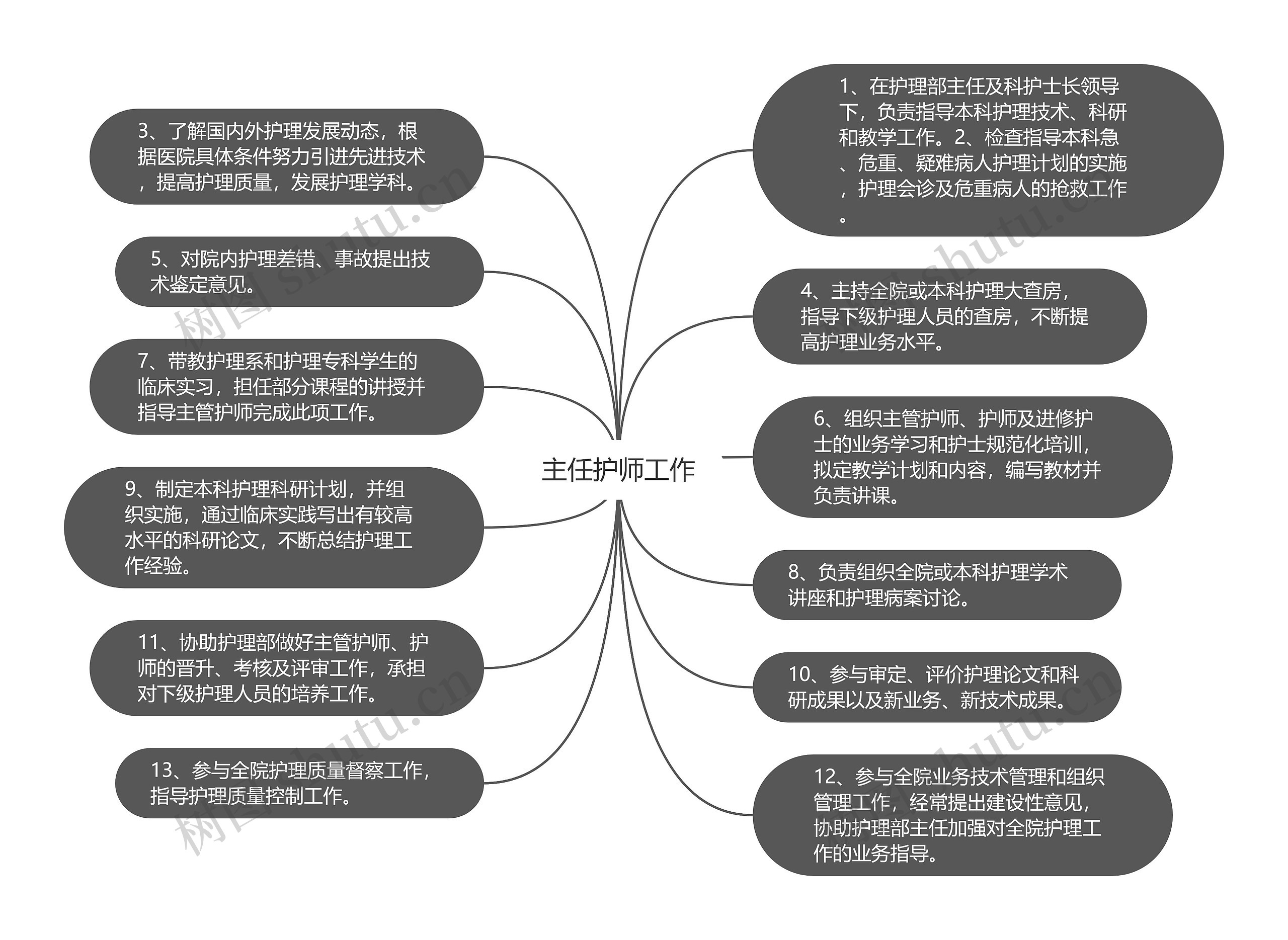 主任护师工作思维导图