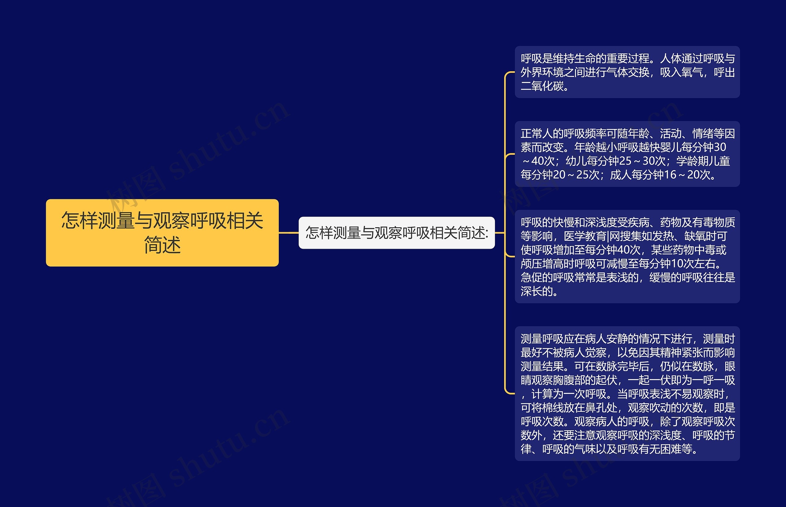 怎样测量与观察呼吸相关简述