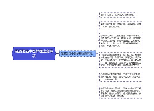 肠道湿热中医护理注意事项