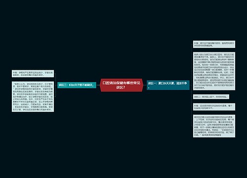 口腔清洁保健有哪些常见误区？