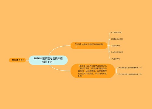 2020中医护理考前模拟练习题（44）