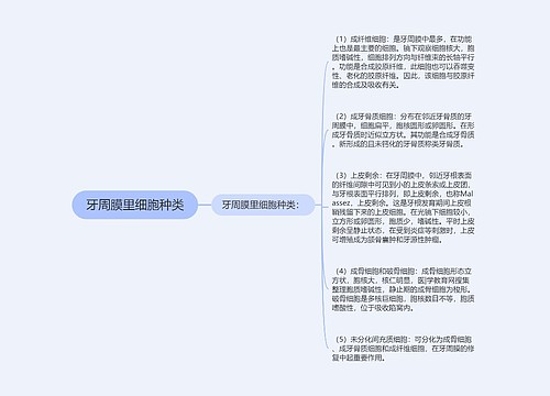 牙周膜里细胞种类