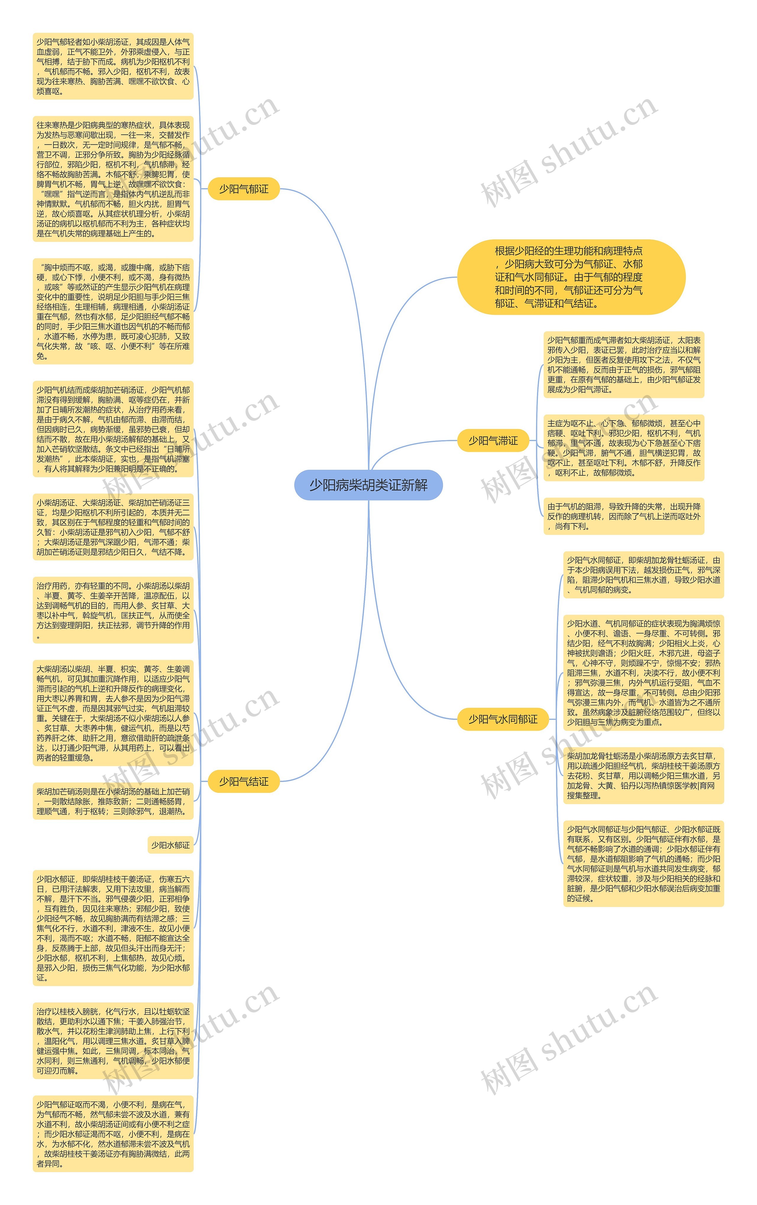 少阳病柴胡类证新解思维导图