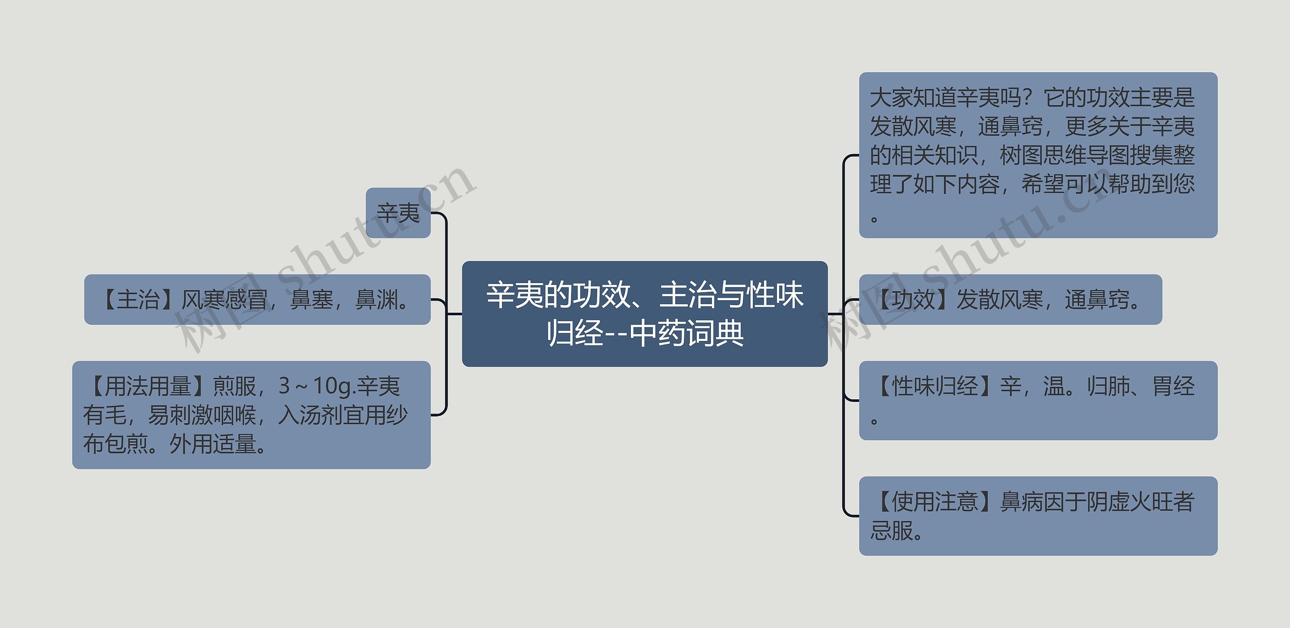 辛夷的功效、主治与性味归经--中药词典