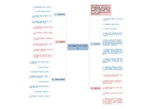 4种牙痛自疗方法-口腔基础