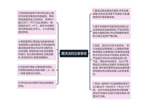 ​熏洗法的注意事项