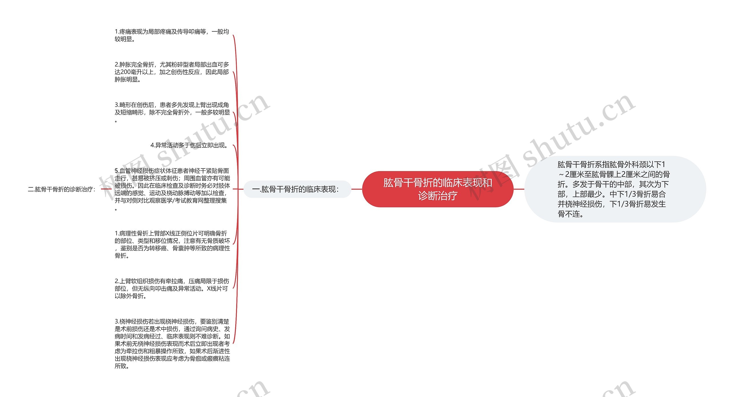 肱骨干骨折的临床表现和诊断治疗