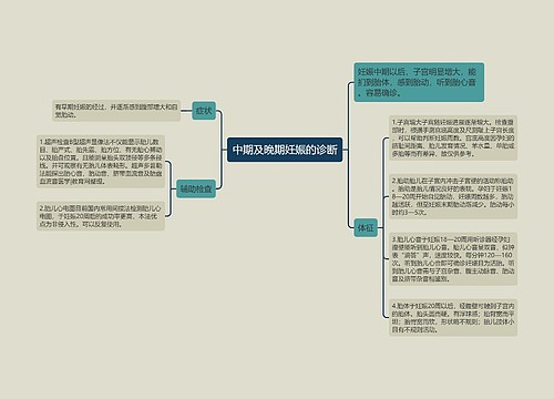 中期及晚期妊娠的诊断