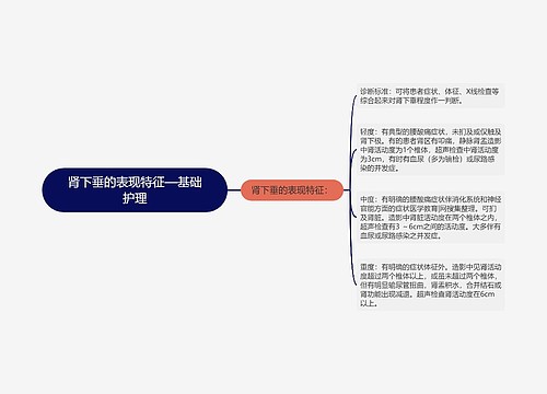 肾下垂的表现特征—基础护理