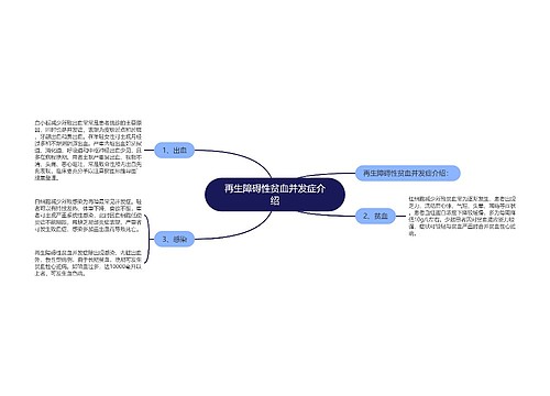 再生障碍性贫血并发症介绍