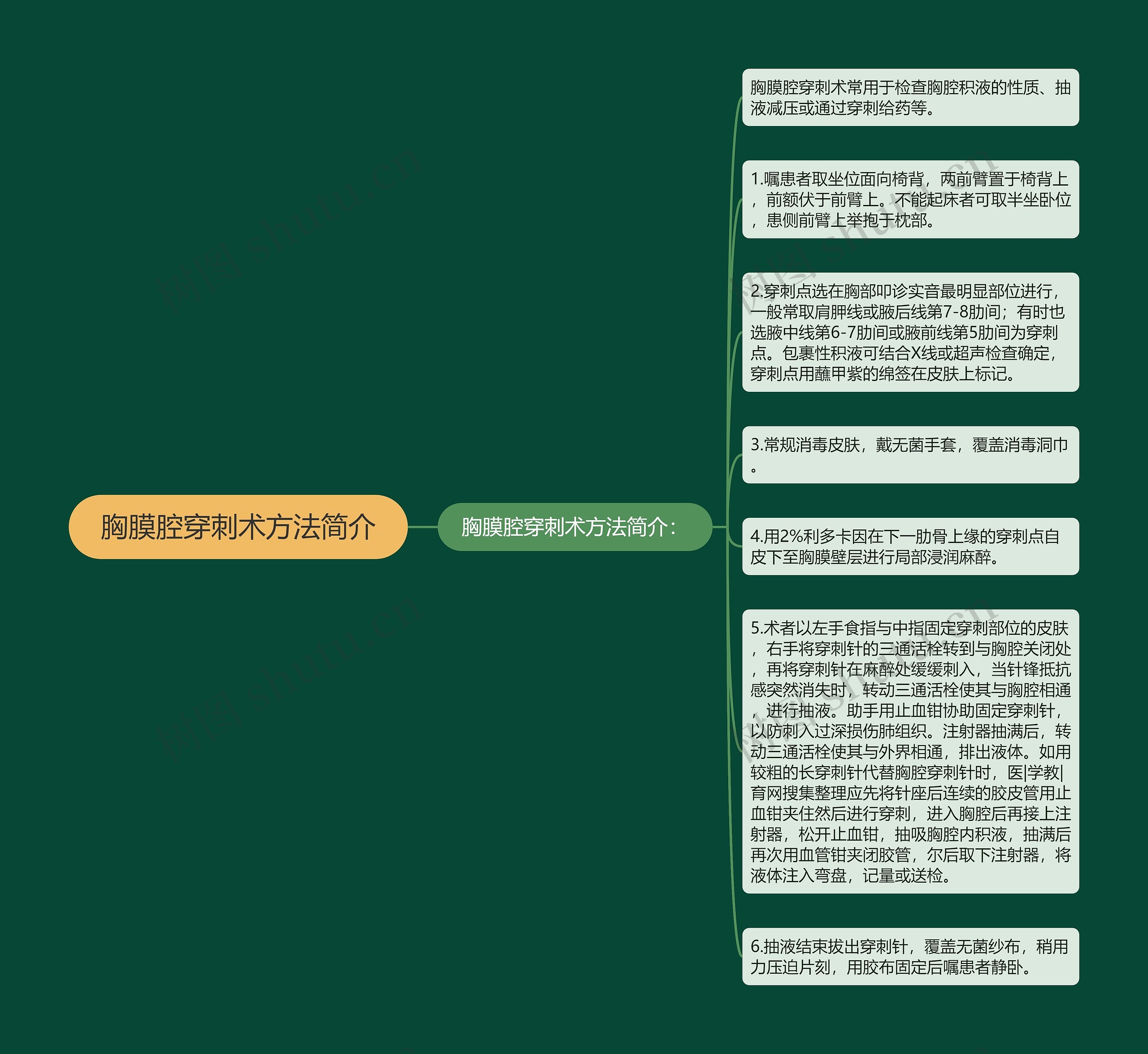 胸膜腔穿刺术方法简介