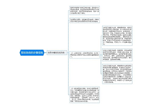 现场急救的步骤措施