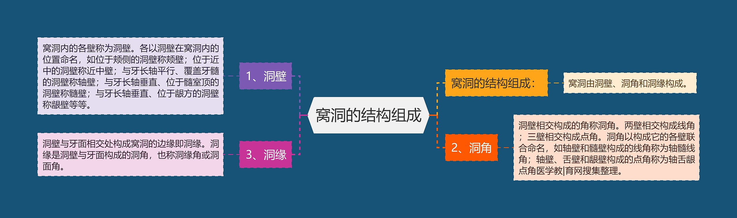 窝洞的结构组成 窝洞的结构组成