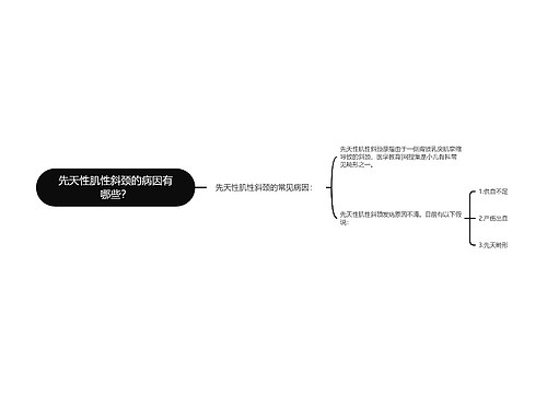 先天性肌性斜颈的病因有哪些？