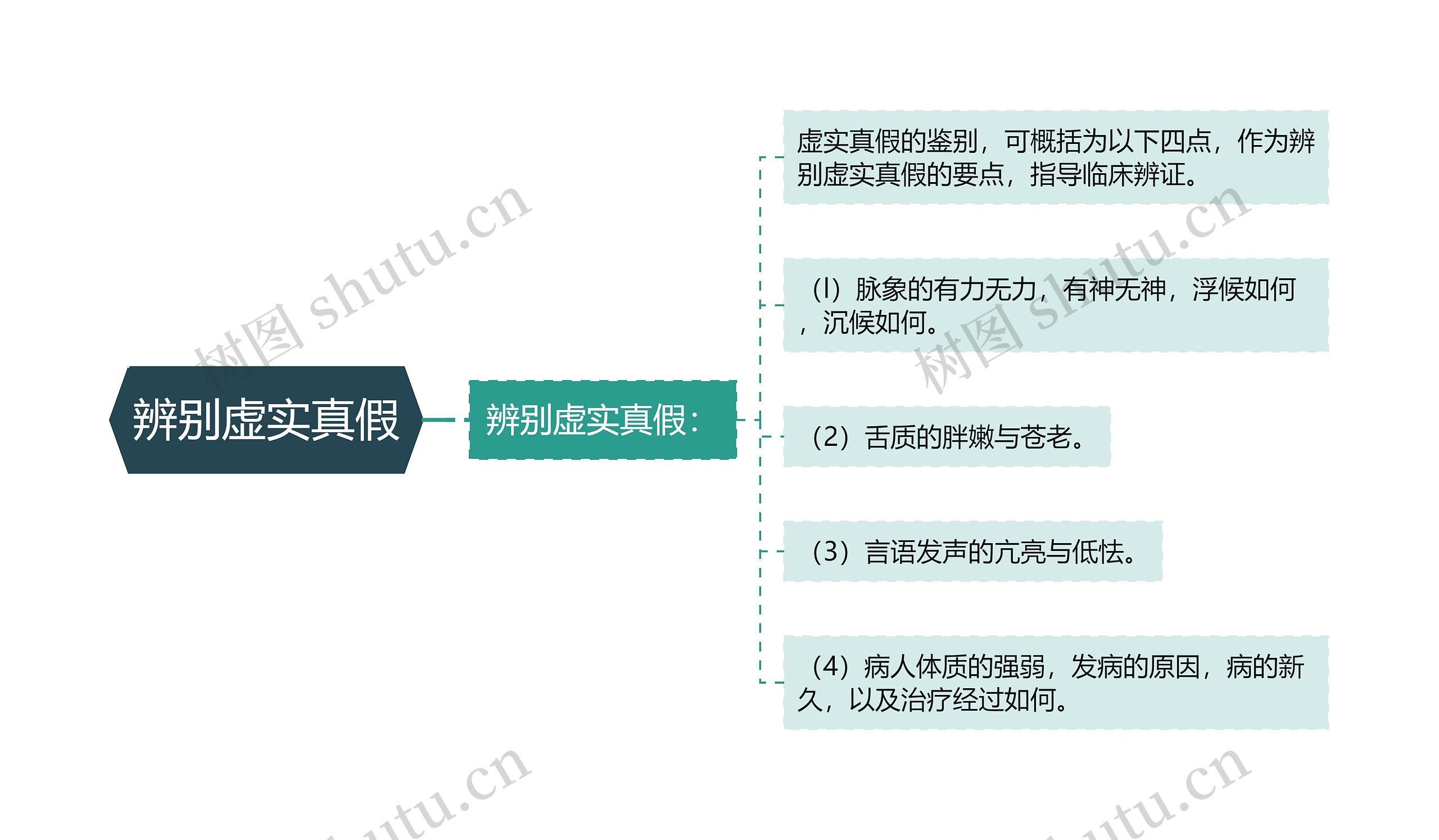 辨别虚实真假思维导图