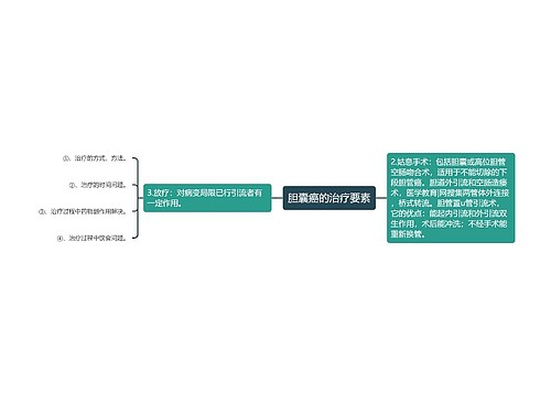 胆囊癌的治疗要素