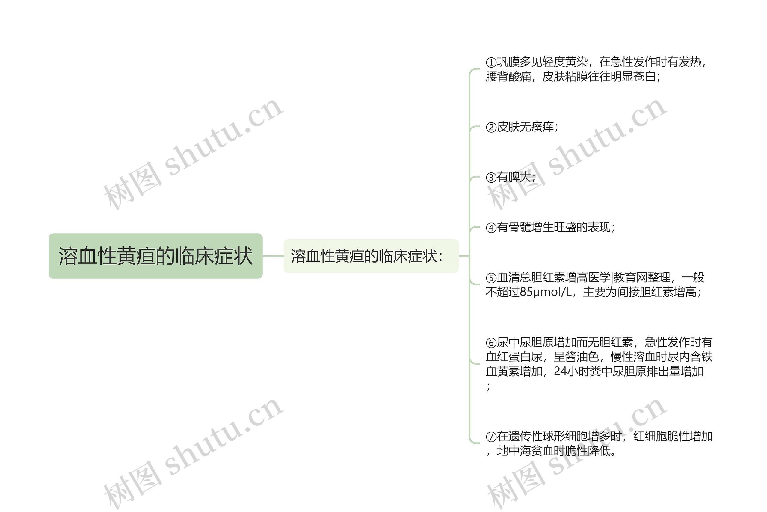 溶血性黄疸的临床症状