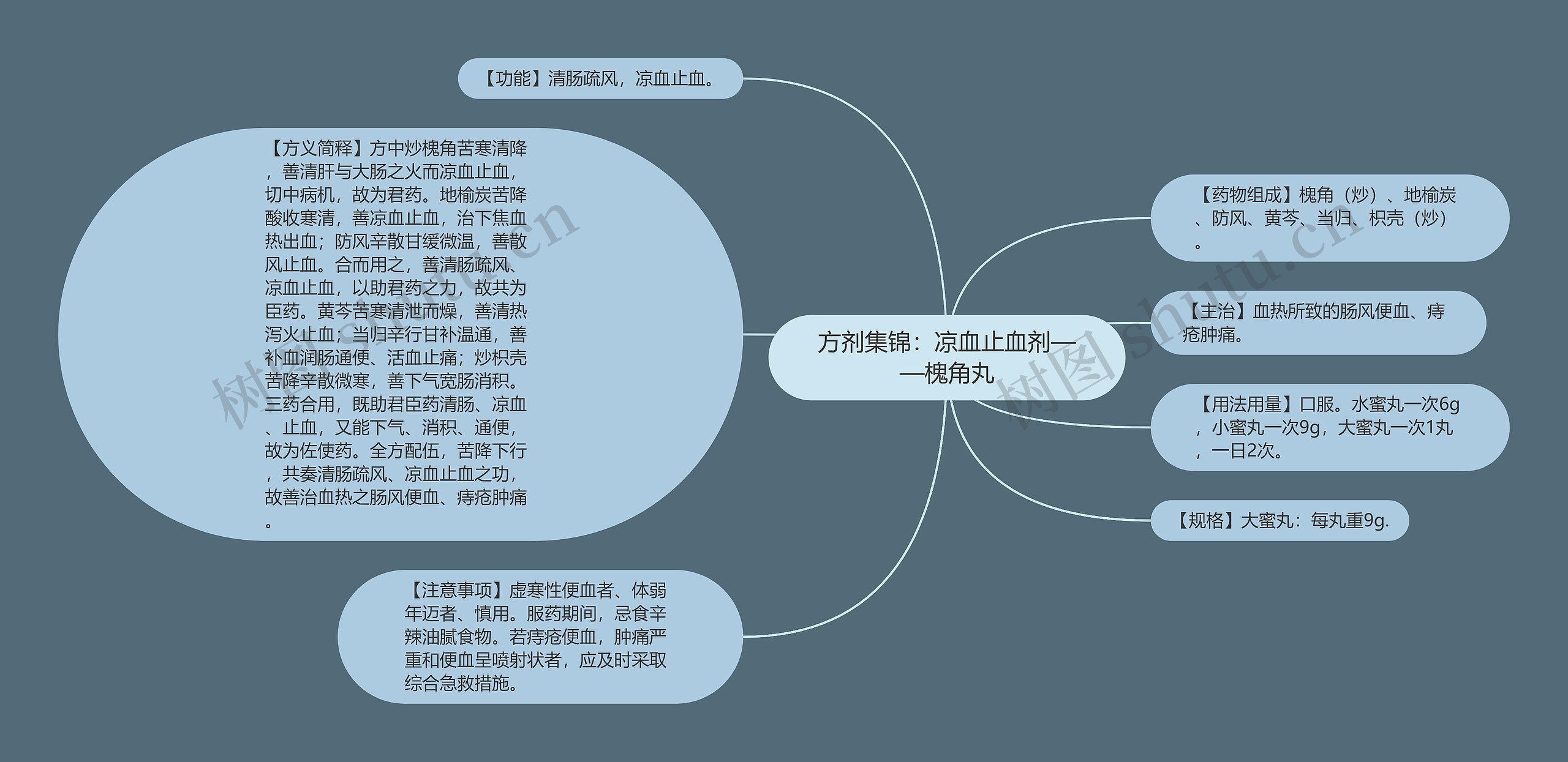 方剂集锦：凉血止血剂——槐角丸