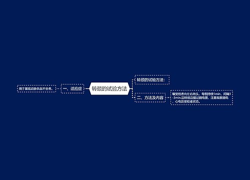 转颈的试验方法