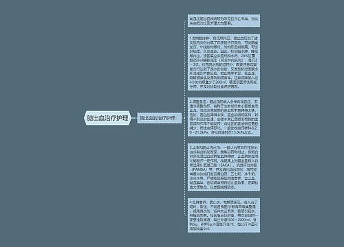 脑出血治疗护理