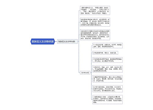 鼓胀定义及诊断依据