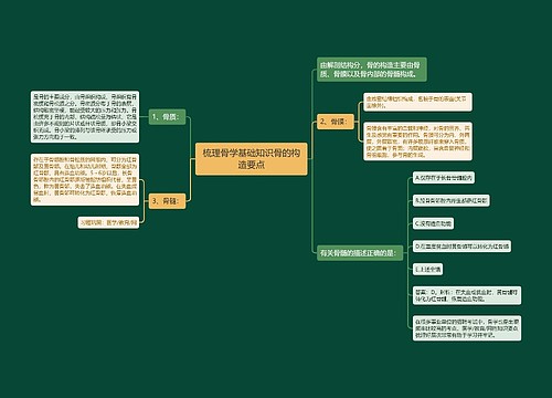 梳理骨学基础知识骨的构造要点