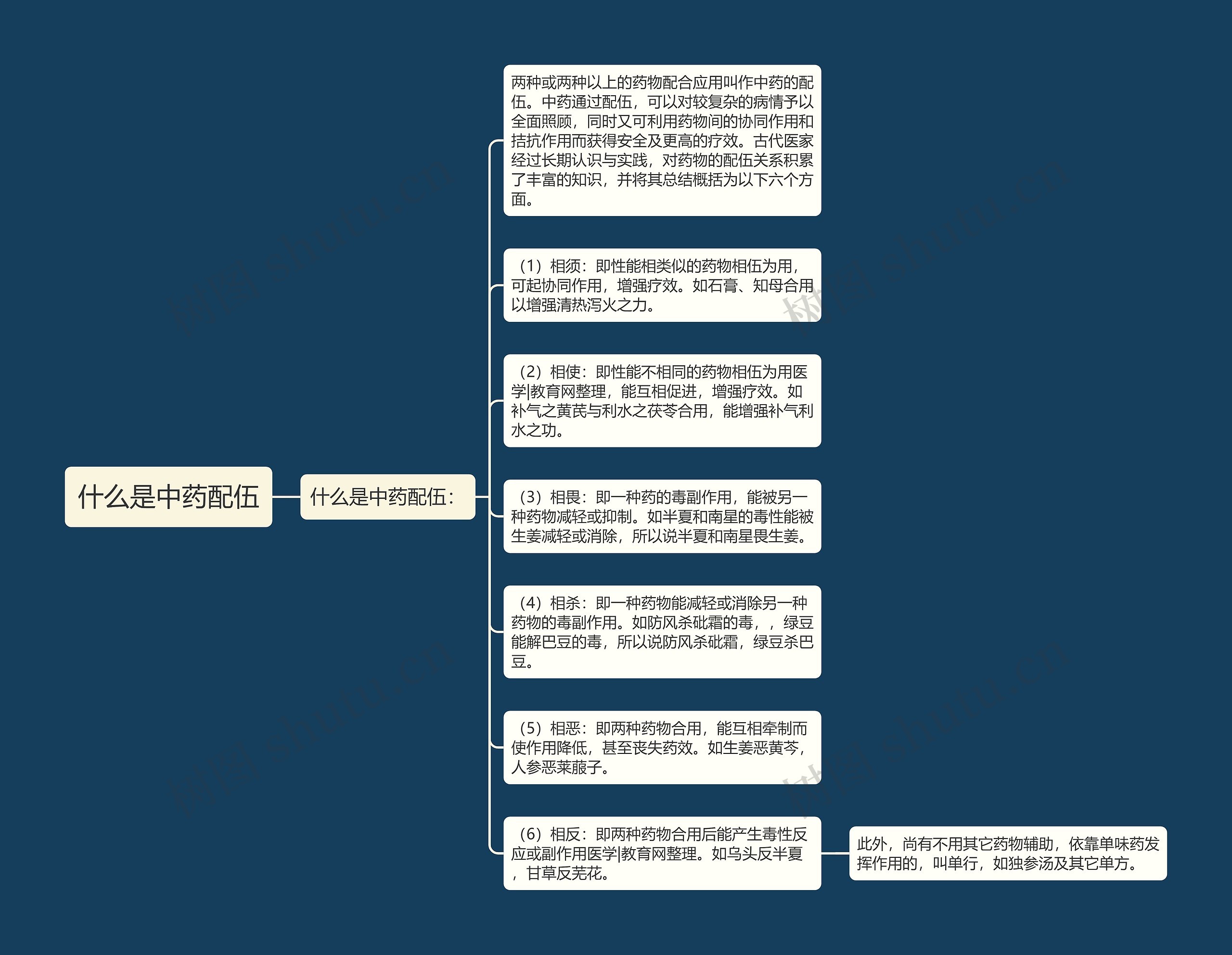 什么是中药配伍思维导图