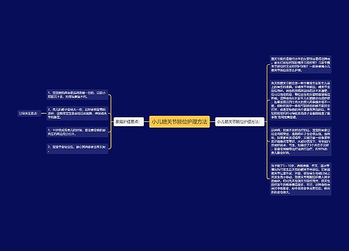 小儿髋关节脱位护理方法