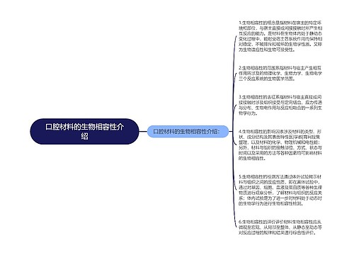 口腔材料的生物相容性介绍