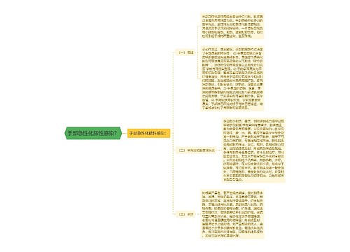 手部急性化脓性感染？