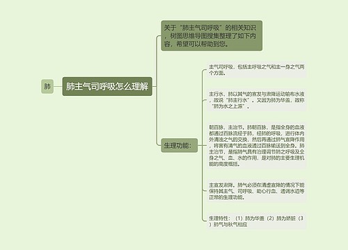 肺主气司呼吸怎么理解