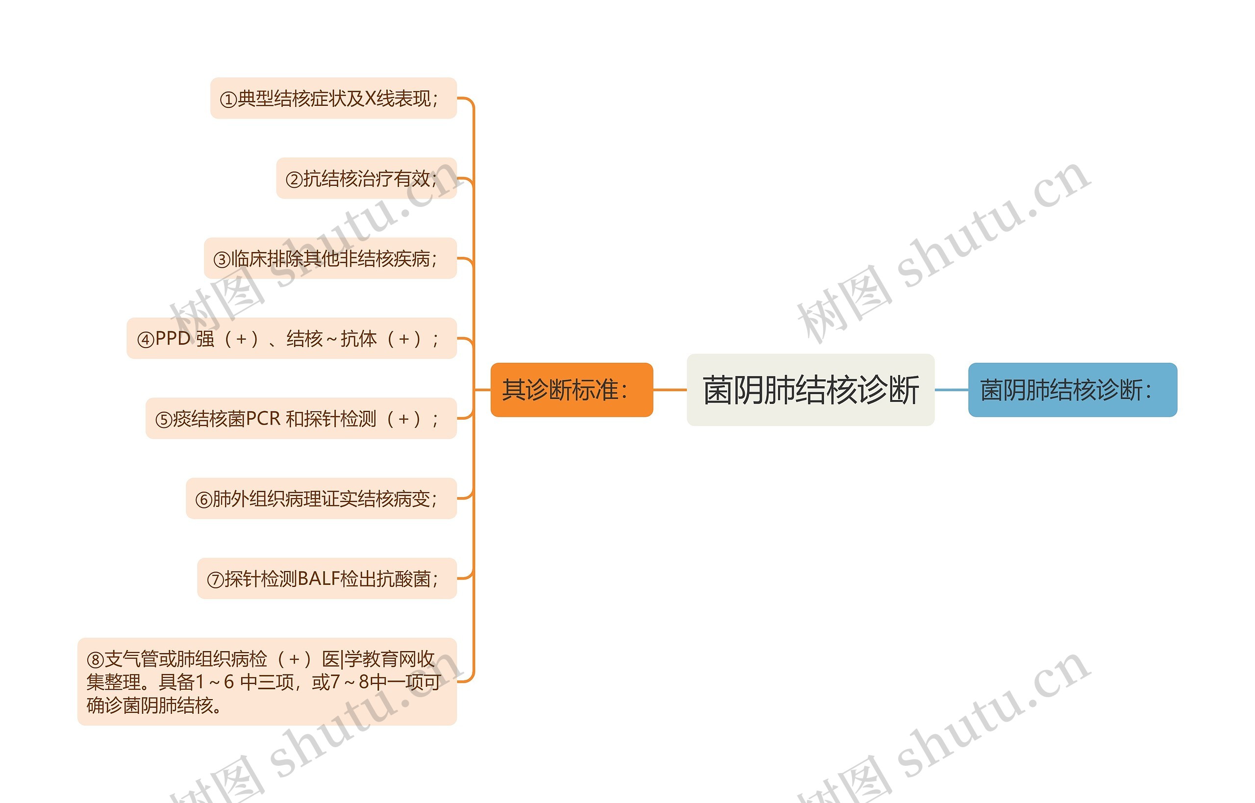 菌阴肺结核诊断思维导图